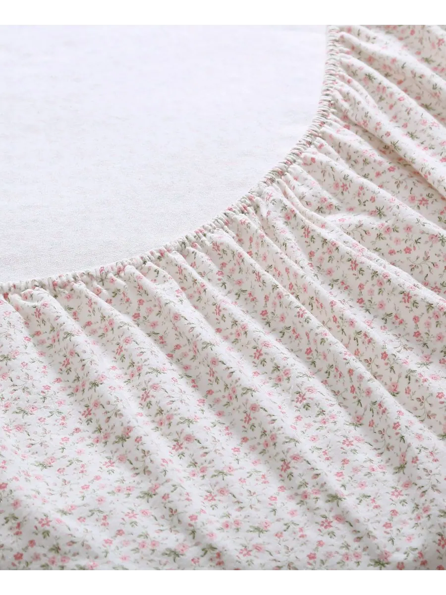 Комплект постельного белья из хлопковой фланели, 4 предмета, размер King Laura Ashley, цвет evie — изображение 5 из 5
