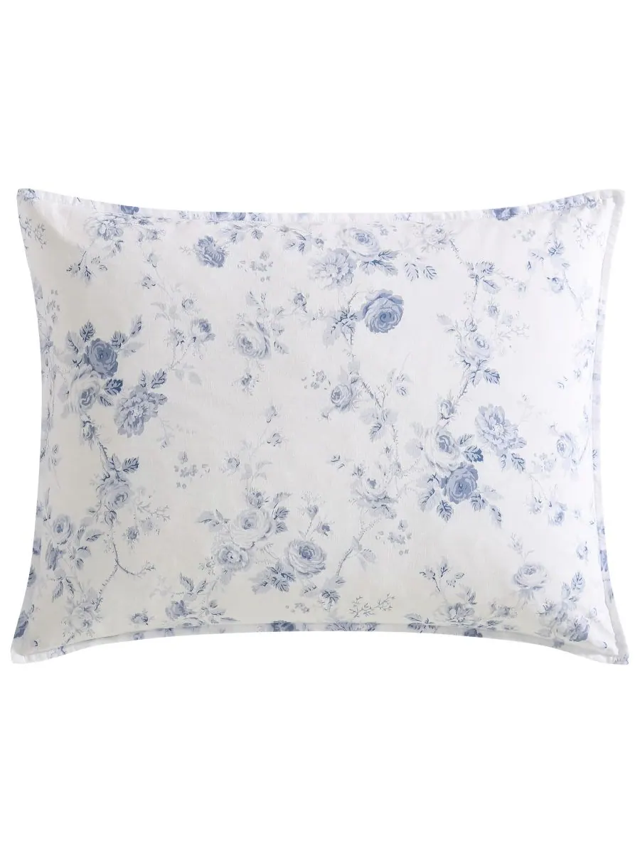 Комплект постельного белья Belinda Cotton, двусторонний, 2 предмета, размер Twin XL Laura Ashley — изображение 8 из 10, синий