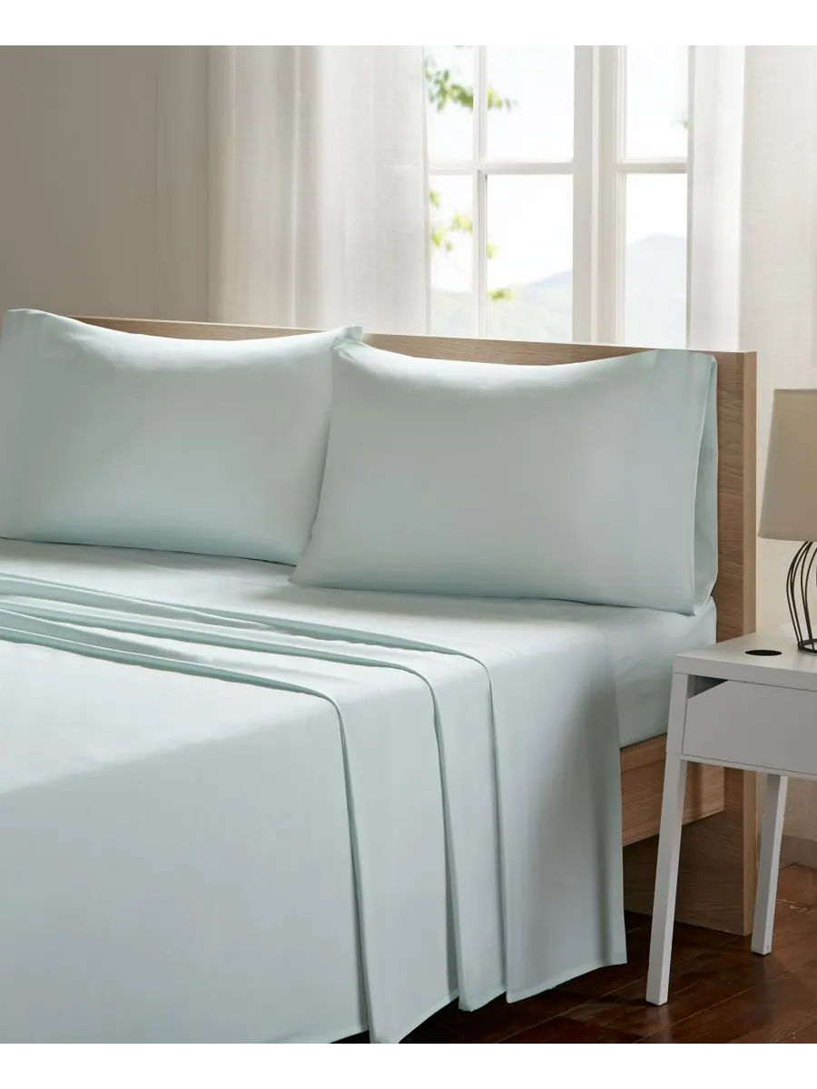 Комплект постельного белья Smart Cool из микрофибры, 4 предмета, размер Full Madison Park — изображение 2 из 2, голубой