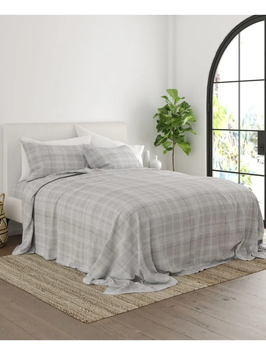 Комплект постельного белья Timeless Classics Premium Ultra Soft Pattern, 4 предмета, размер Full — изображение 3 из 9, серый