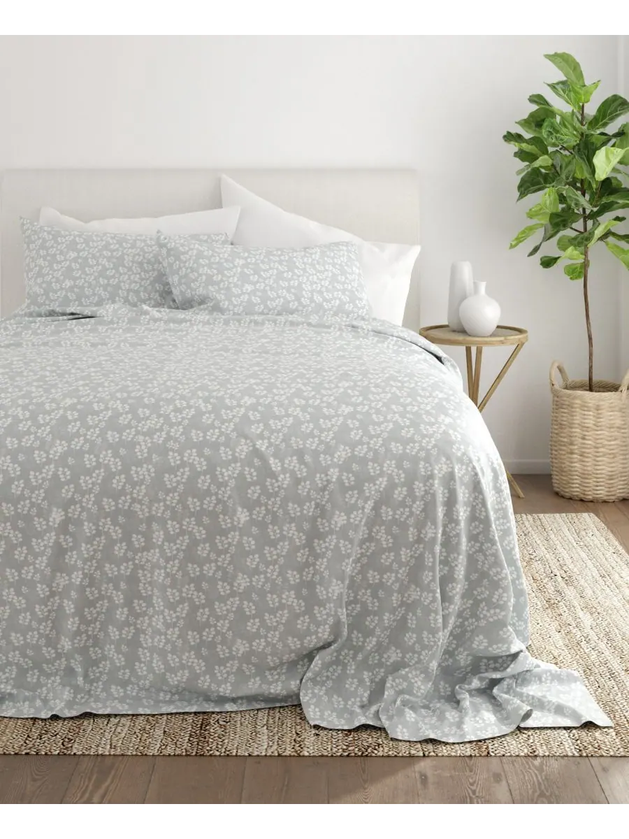 Комплект постельного белья Timeless Classics Premium Ultra Soft Pattern, 4 предмета, размер Full — изображение 4 из 9, серый