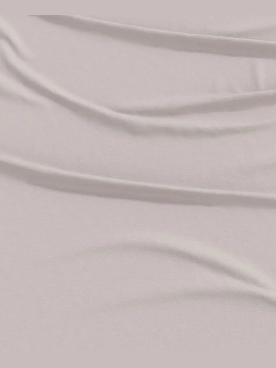 Комплект постельного белья из меланжевого хлопкового трикотажа Linery & Co, Light grey, California — изображение 6 из 6