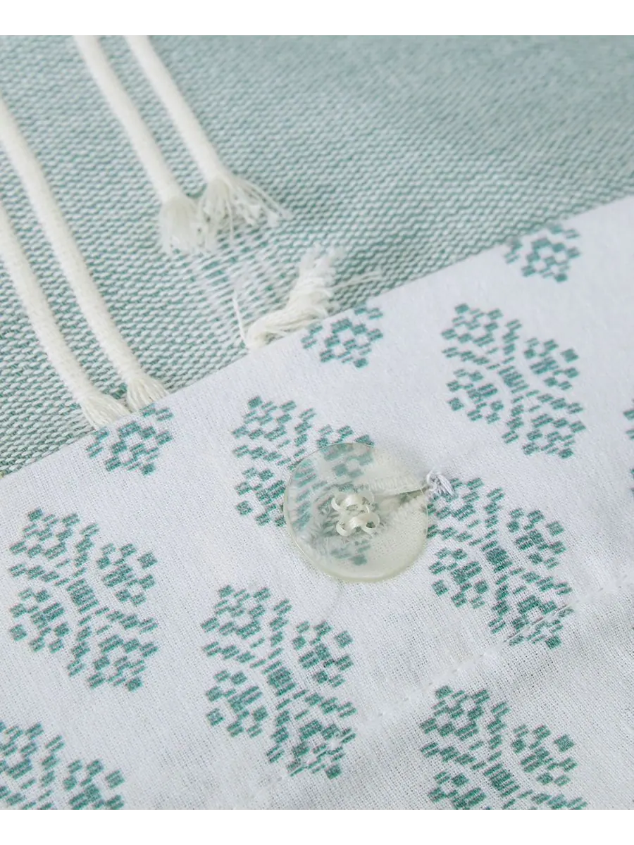 Комплект постельного белья kara jacquard из 3 предметов, размер full/queen INK+IVY — изображение 17 из 17, голубой