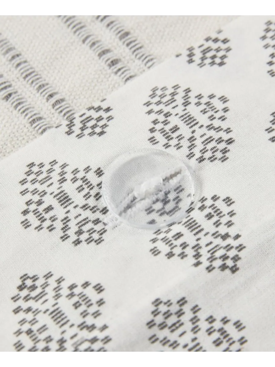 Комплект постельного белья kara jacquard из 3 предметов, размер full/queen INK+IVY — изображение 16 из 17, белый