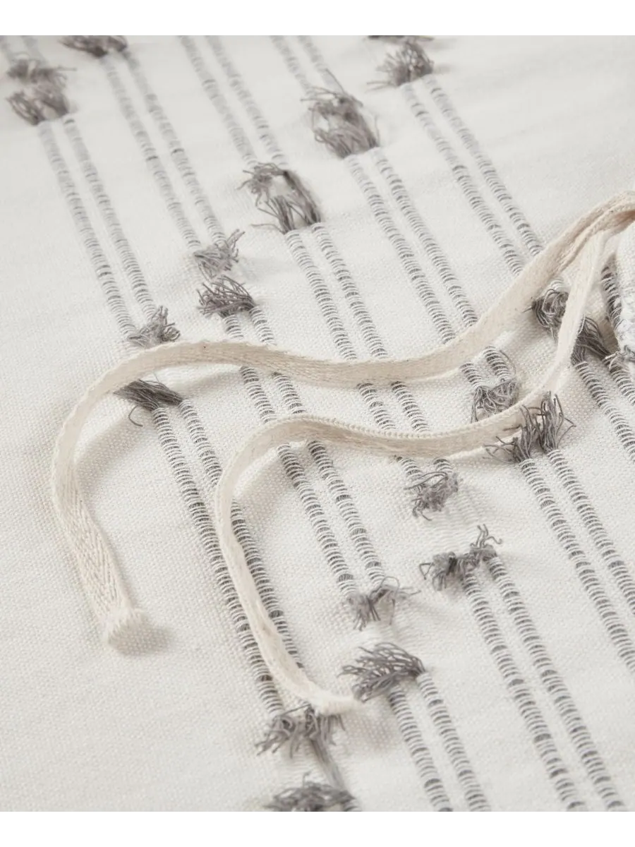 Комплект постельного белья kara jacquard из 3 предметов, размер full/queen INK+IVY — изображение 9 из 17, белый