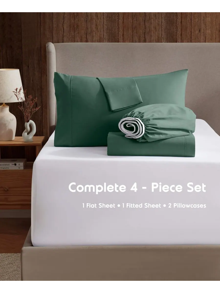 Комплект постельного белья premier collection с глубокими карманами, 4 предмета, размер full. Nestl — изображение 2 из 16