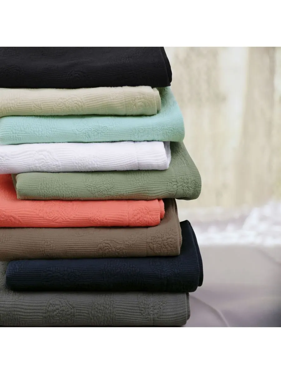 Комплект из 3 предметов: покрывало из 100% хлопка с узором «пейсли», размер King Superior — изображение 2 из 4, белый