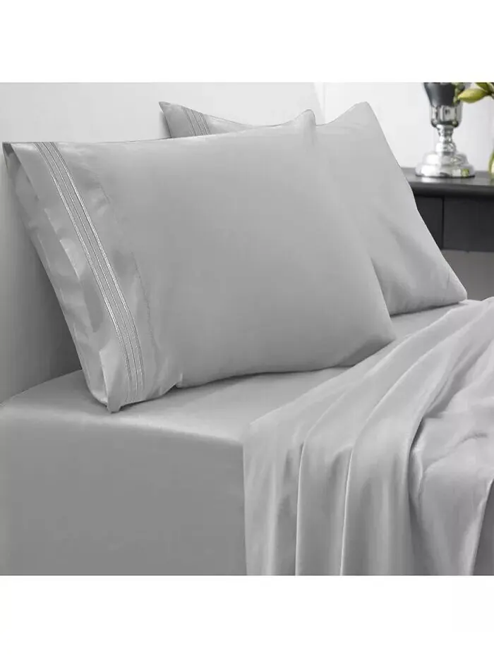 Наборы простыней Sweet Home Collection — изображение 1 из 2, серебряный