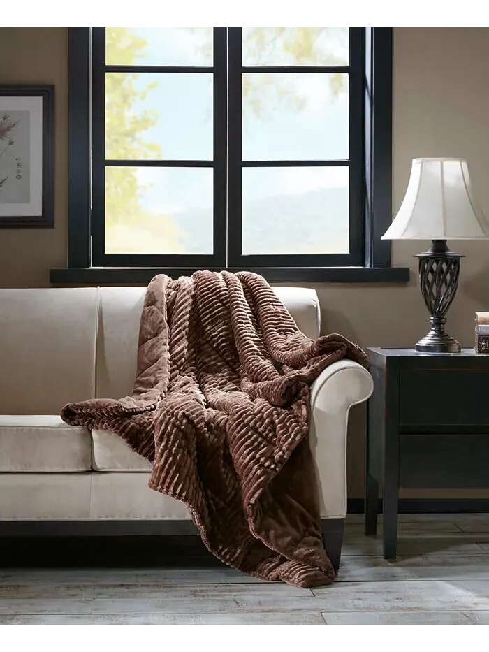 Альтернативный вельветовый плед Parker Plush Down, 60 x 70 дюймов Premier Comfort