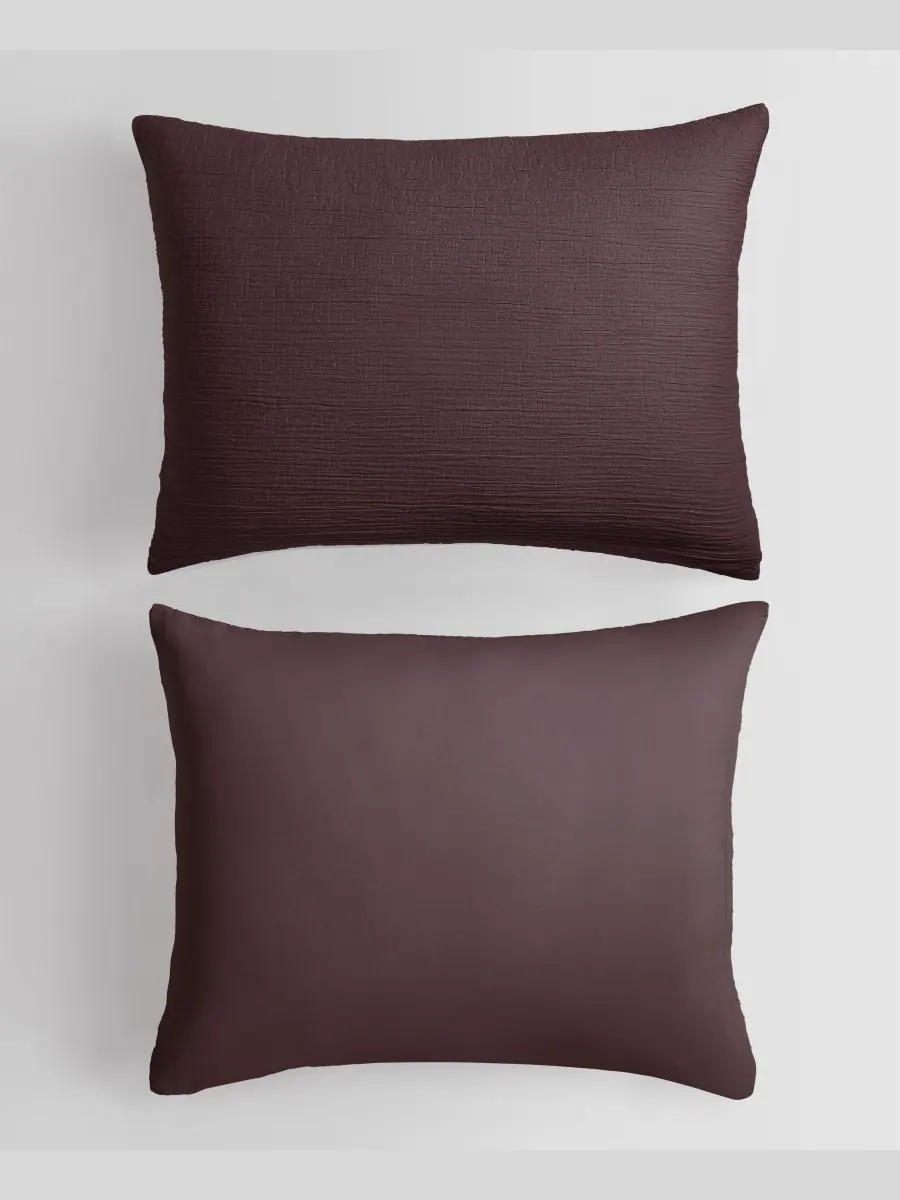 Calvin Klein комплект постельного белья из однотонного жаккарда с эффектом потертости и хлопковой — изображение 7 из 8