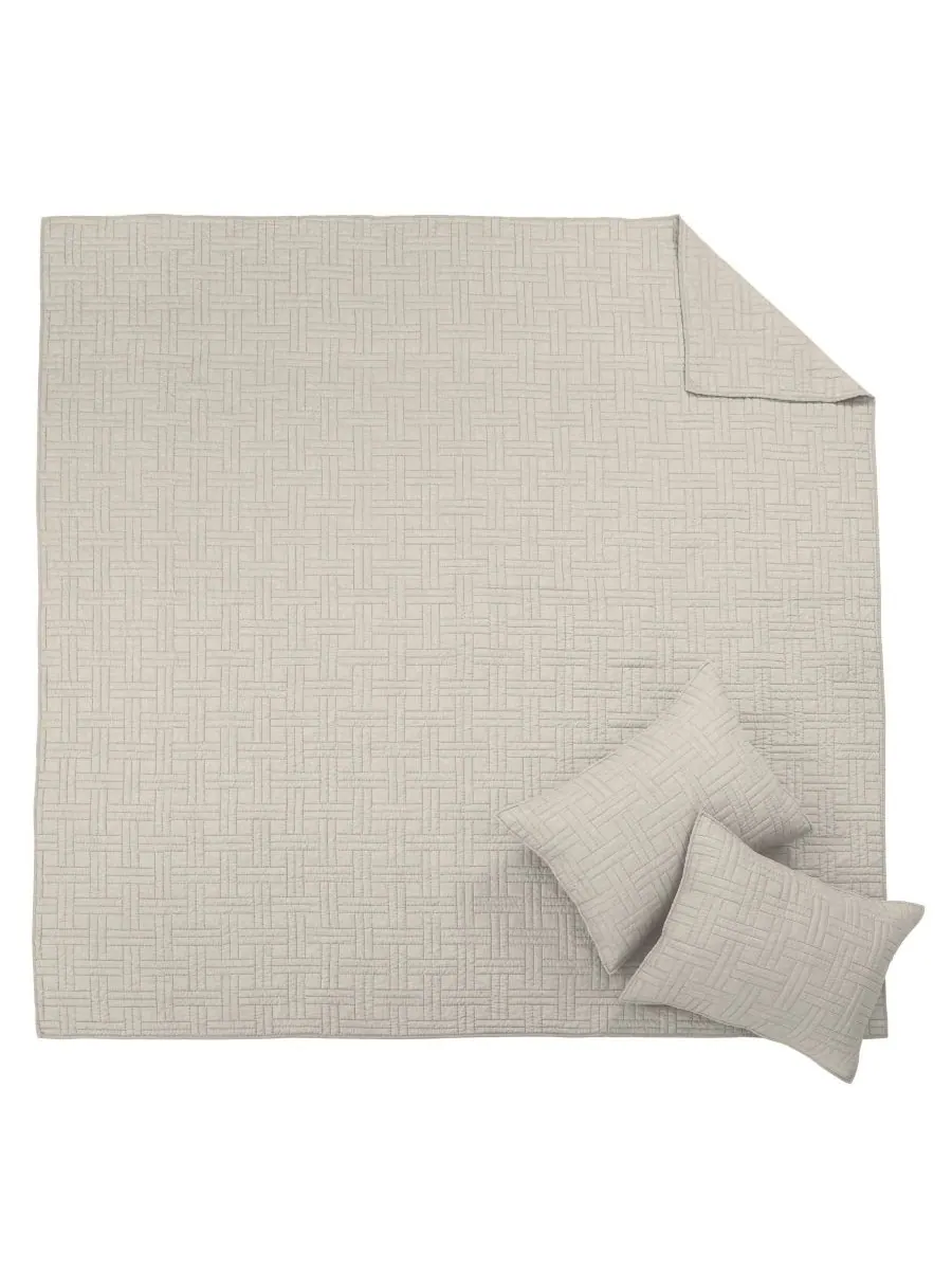 Комплект постельного белья Melange Stitch, 2 предмета, размер Twin/Twin XL Levtex — изображение 8 из 8, прозрачный