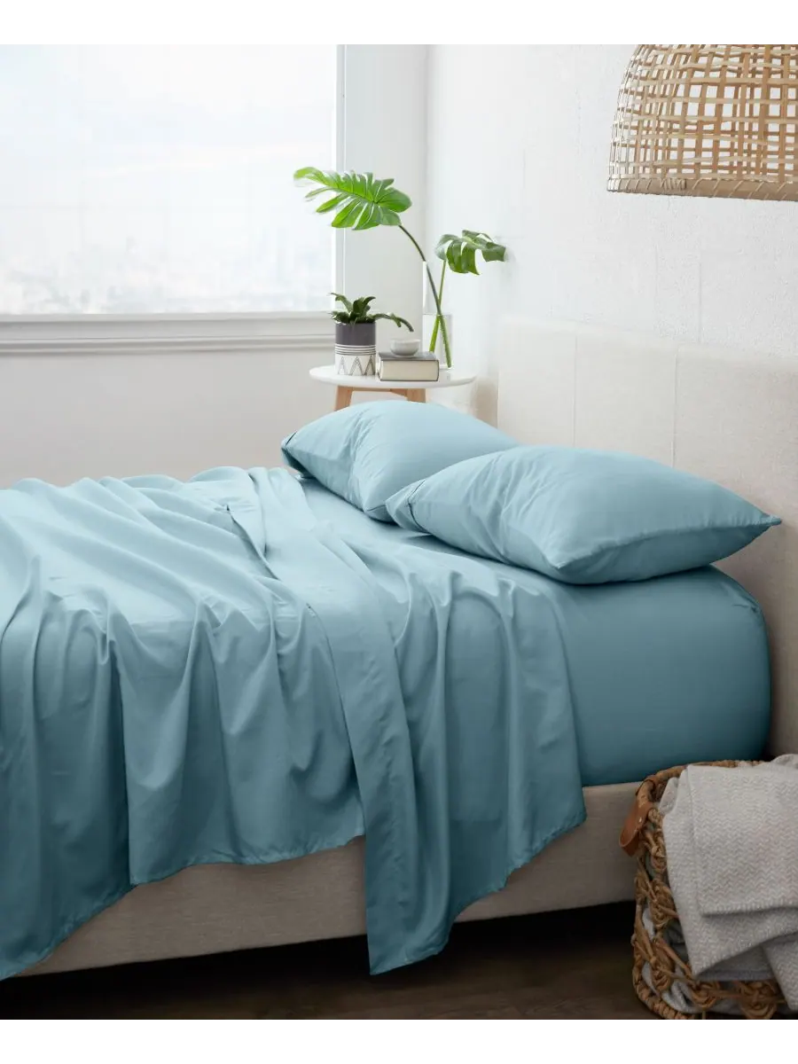Комплект постельного белья Style Simplified из 3 предметов, размер Twin Ienjoy Home — изображение 2 из 3, океанский