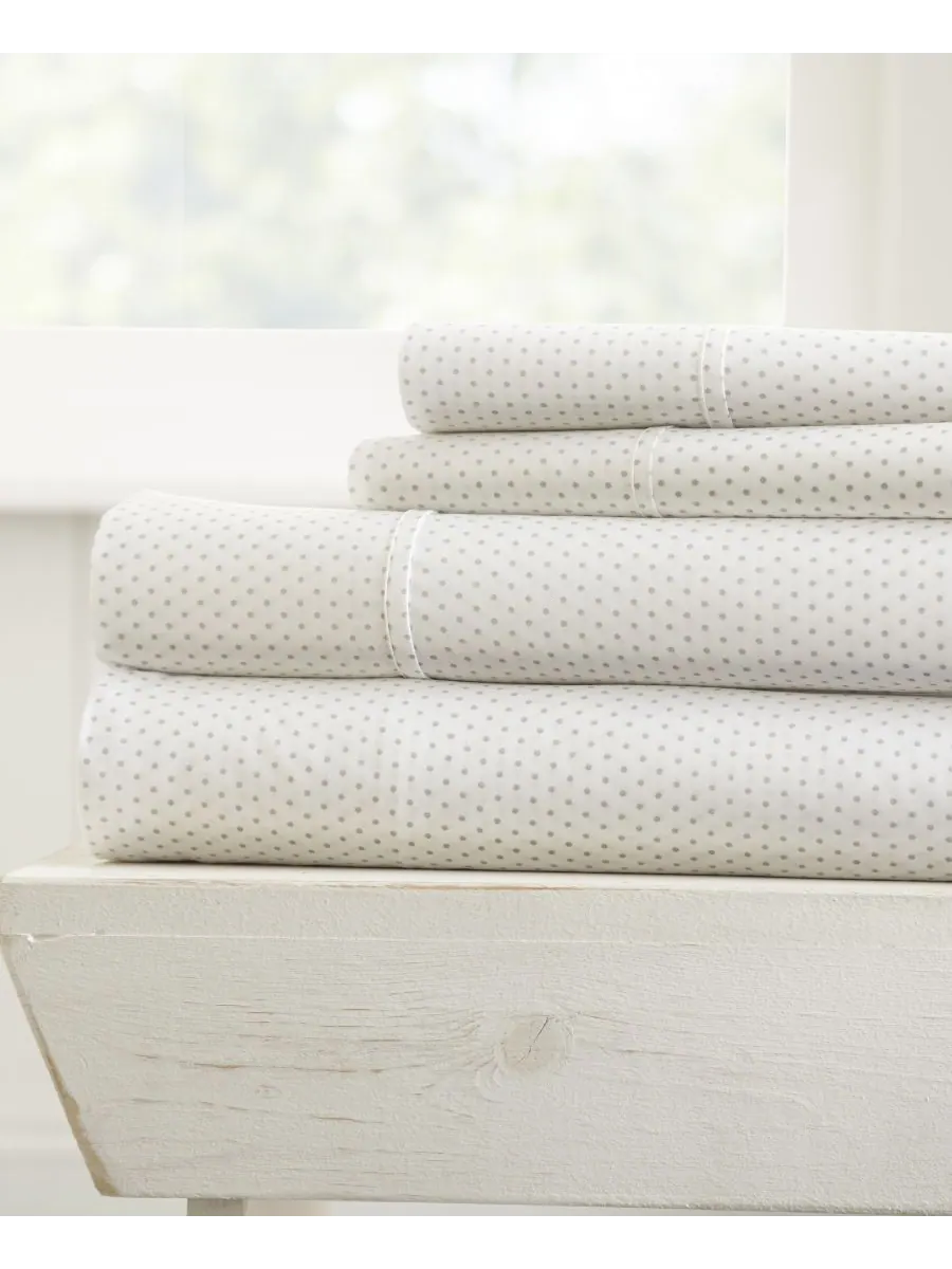 Комплект постельного белья Farmhouse Chic Premium Ultra Soft Pattern из 4 предметов, размер Queen — изображение 1 из 10