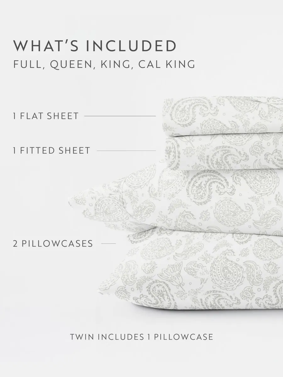 Комплект постельного белья Farmhouse Chic Premium Ultra Soft Pattern из 4 предметов, размер Queen — изображение 6 из 10