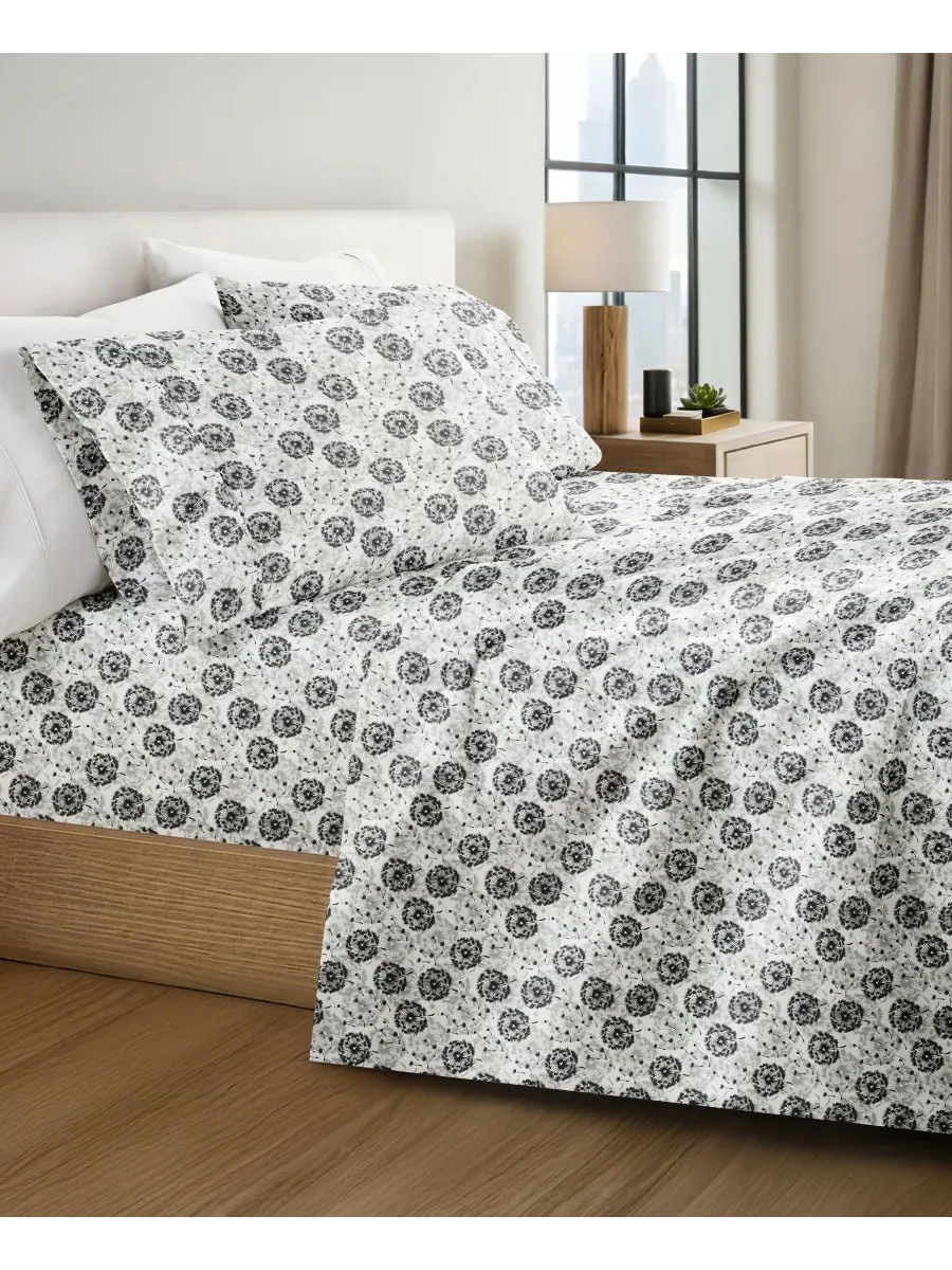 Комплект постельного белья Farmhouse Chic Premium Ultra Soft Pattern из 4 предметов, размер Queen — изображение 2 из 10