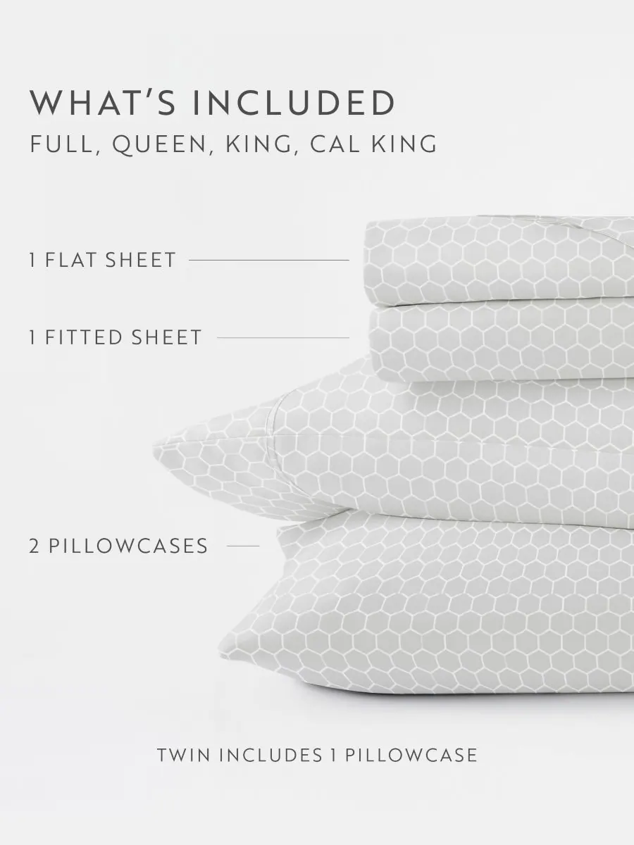 Комплект постельного белья Farmhouse Chic Premium Ultra Soft Pattern из 4 предметов, размер Queen — изображение 6 из 10