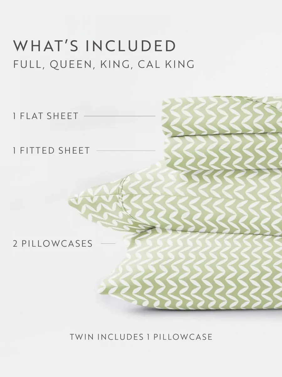 Комплект постельного белья Farmhouse Chic Premium Ultra Soft Pattern из 4 предметов, размер Queen — изображение 6 из 10