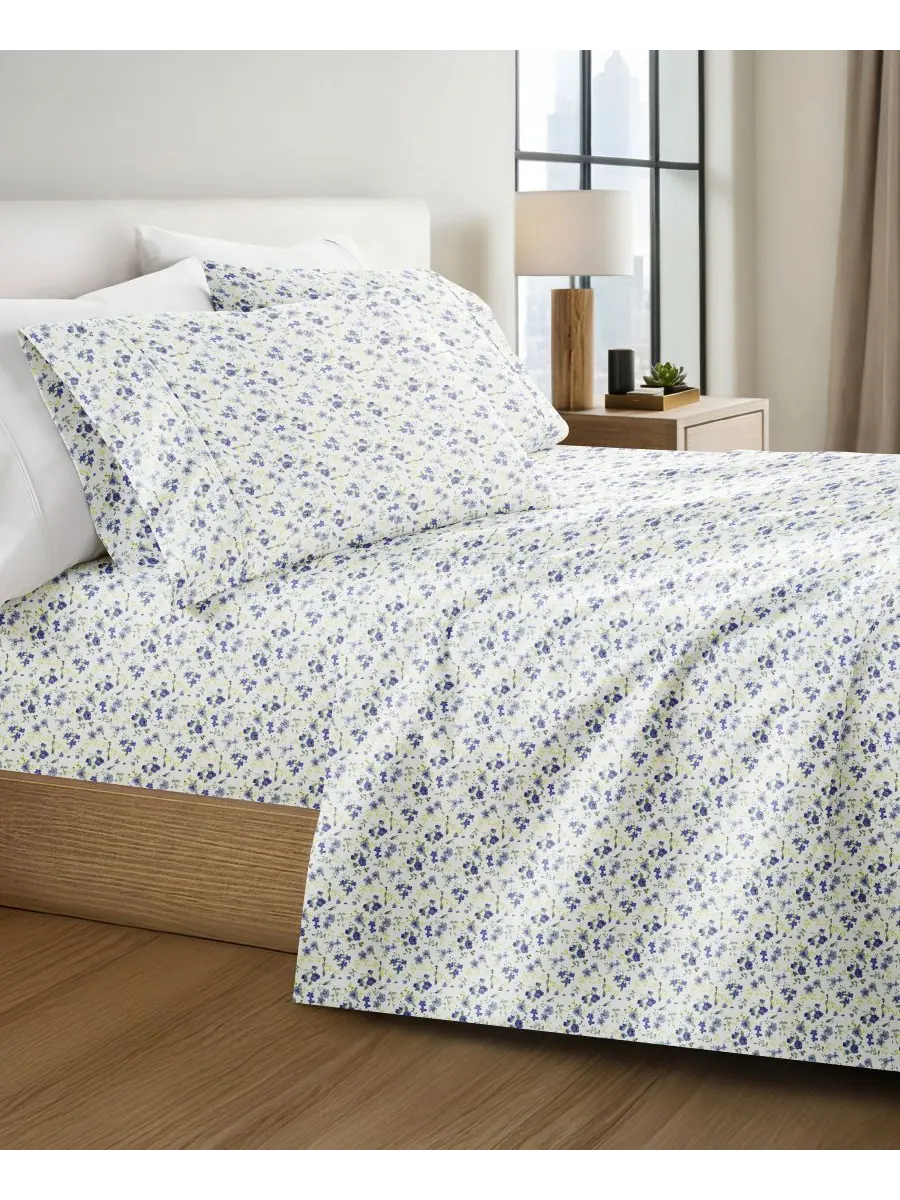 Комплект постельного белья Farmhouse Chic Premium Ultra Soft Pattern из 4 предметов, размер Queen — изображение 2 из 10
