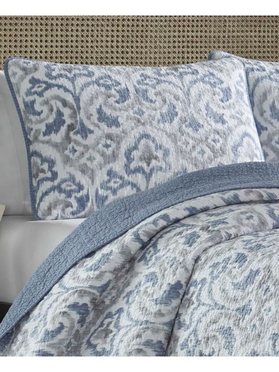 Tommy Bahama Home Комплект постельного белья Tommy Bahama Cape Verde Smoke, 3 предмета, размер King — изображение 3 из 3