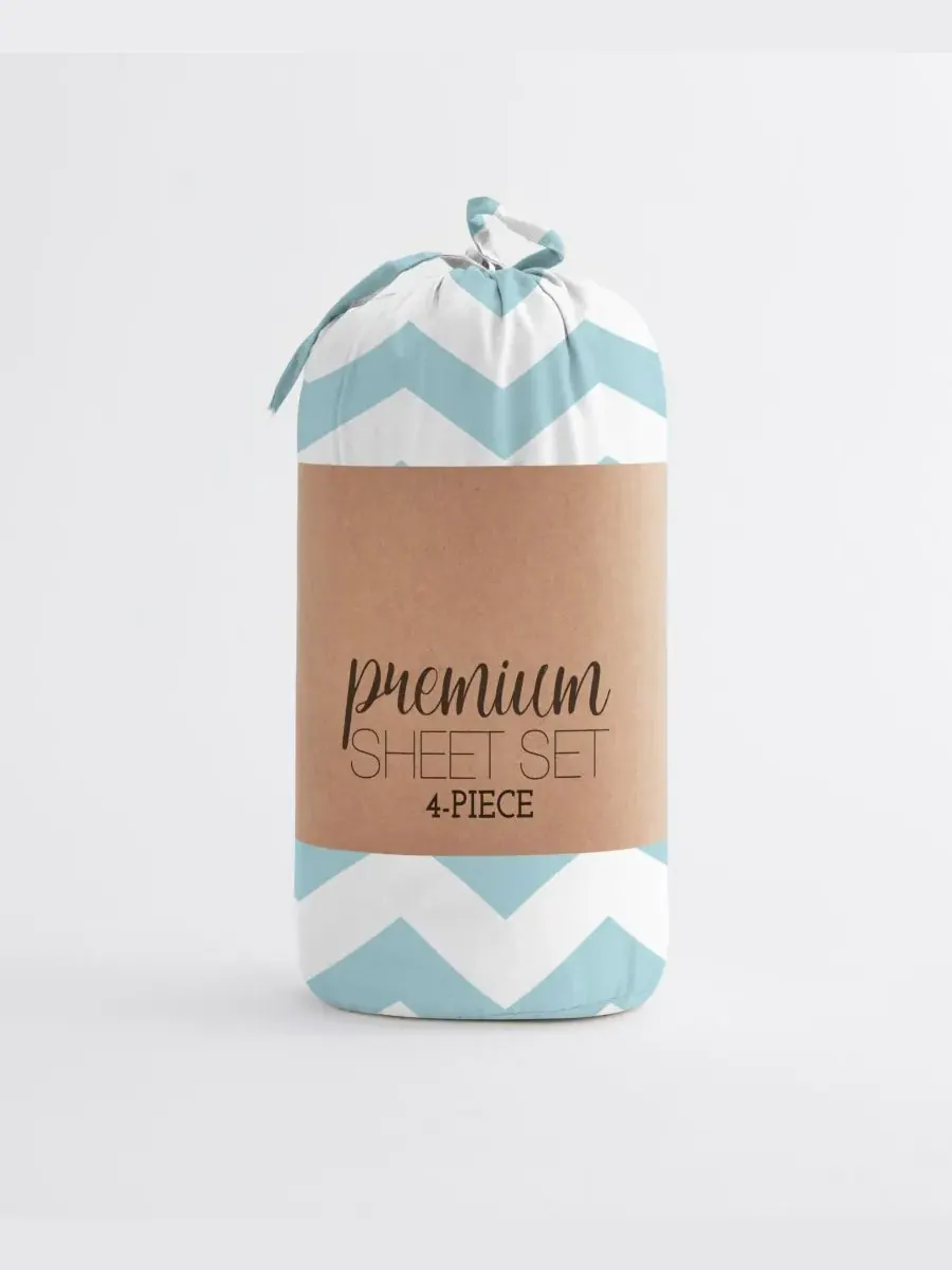 Комплект постельного белья Boho & Beyond Premium Ultra Soft Pattern из 4 предметов, размер King — изображение 7 из 7