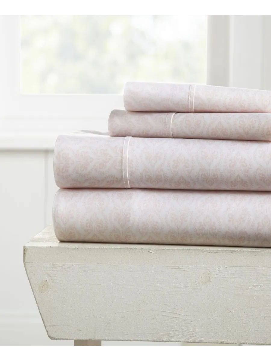 Комплект постельного белья Boho & Beyond Premium Ultra Soft Pattern из 4 предметов, размер King — изображение 1 из 8