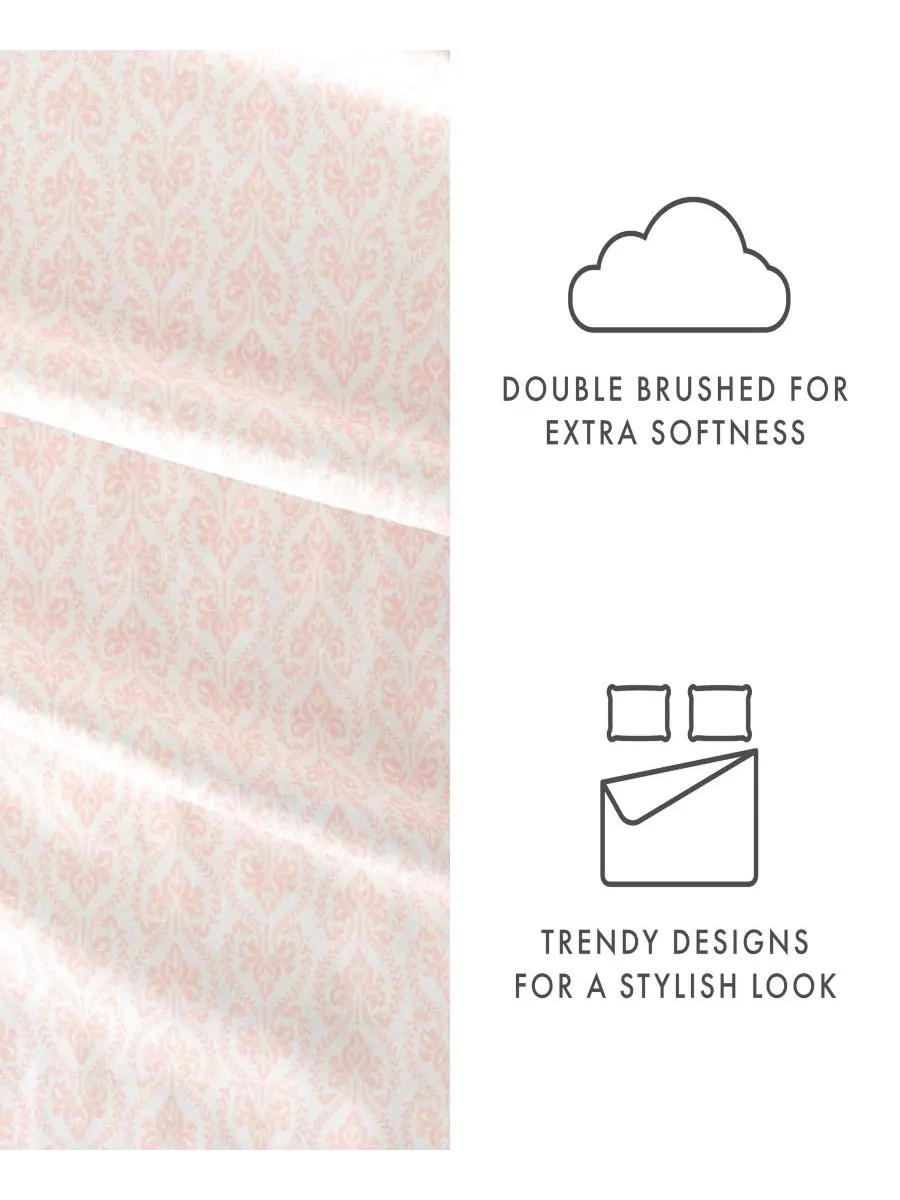 Комплект постельного белья Boho & Beyond Premium Ultra Soft Pattern из 4 предметов, размер King — изображение 3 из 8
