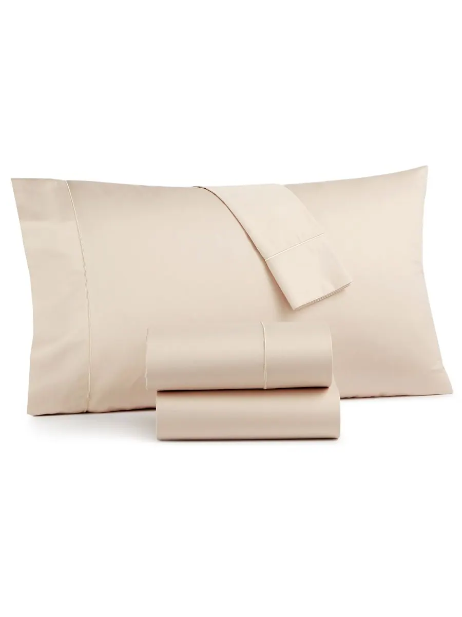 Комплект постельного белья Sleep Luxe, 4 предмета, плотность ткани 800 нитей, 100% хлопок, размер — бежевый