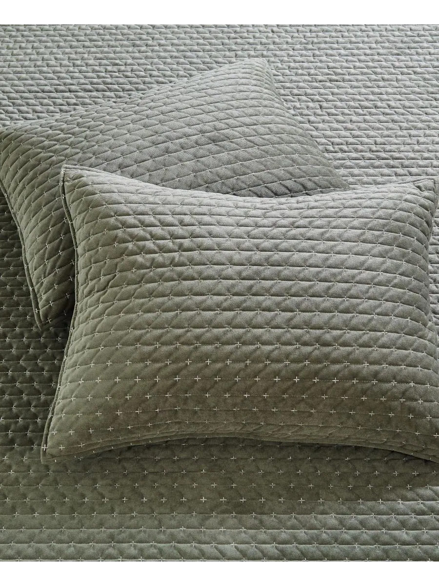 Двусторонний комплект постельного белья Velvet Stitch из 3 предметов, размер King/California King — изображение 4 из 6