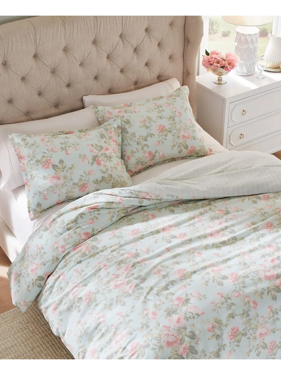 Комплект постельного белья Madelynn Cotton, 3 предмета, двусторонний, размер Full/Queen Laura Ashley — изображение 4 из 10