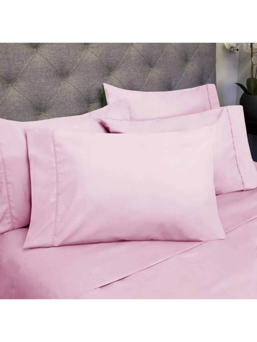 Комплект постельного белья из 4 предметов, размер Twin XL Sweet Home Collection — изображение 1 из 2, розовый