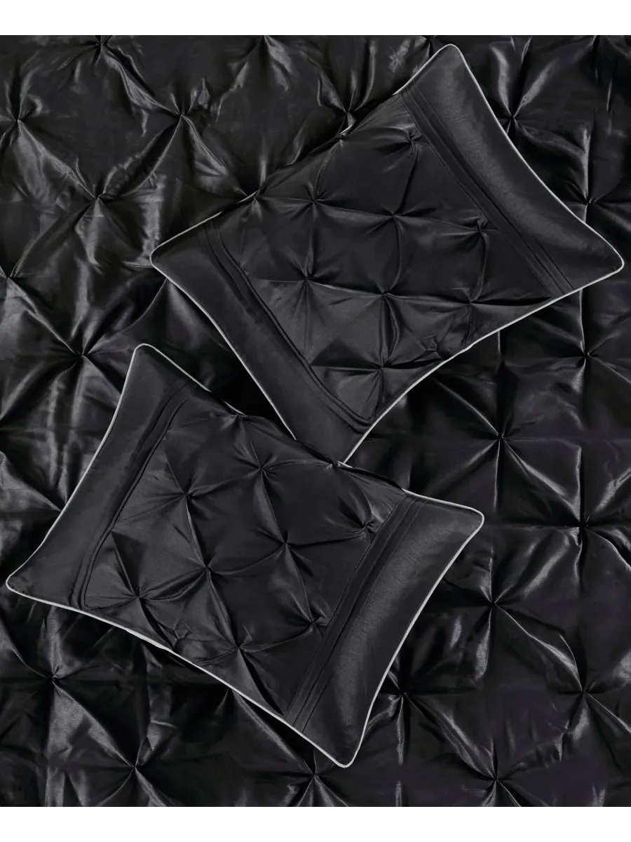 Комплект постельного белья Laurel Tufted из 7 предметов, размер Queen Madison Park — изображение 6 из 10, черный