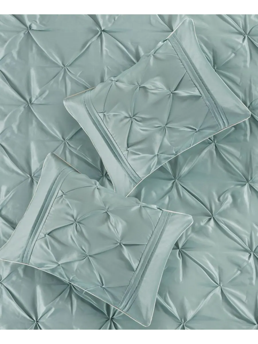 Комплект постельного белья Laurel Tufted из 7 предметов, размер Queen Madison Park — изображение 7 из 10, морская пена