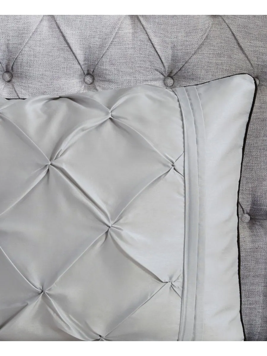 Комплект постельного белья Laurel Tufted из 7 предметов, размер Queen Madison Park — изображение 8 из 10, серый