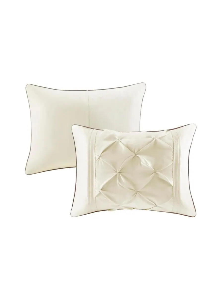 Комплект постельного белья Laurel Tufted из 7 предметов, размер Queen Madison Park — изображение 4 из 10, белый