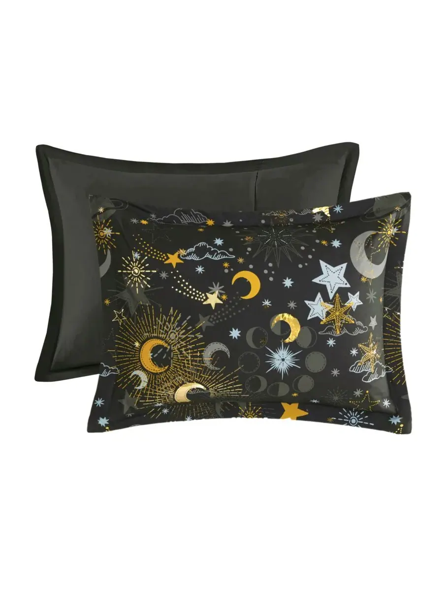 Комплект постельного белья Intelligent Design Celia Starry Sky Metallic из 3 предметов, размер Twin — изображение 6 из 10