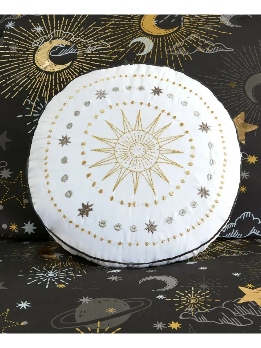 Комплект постельного белья Intelligent Design Celia Starry Sky Metallic из 3 предметов, размер Twin — изображение 9 из 10