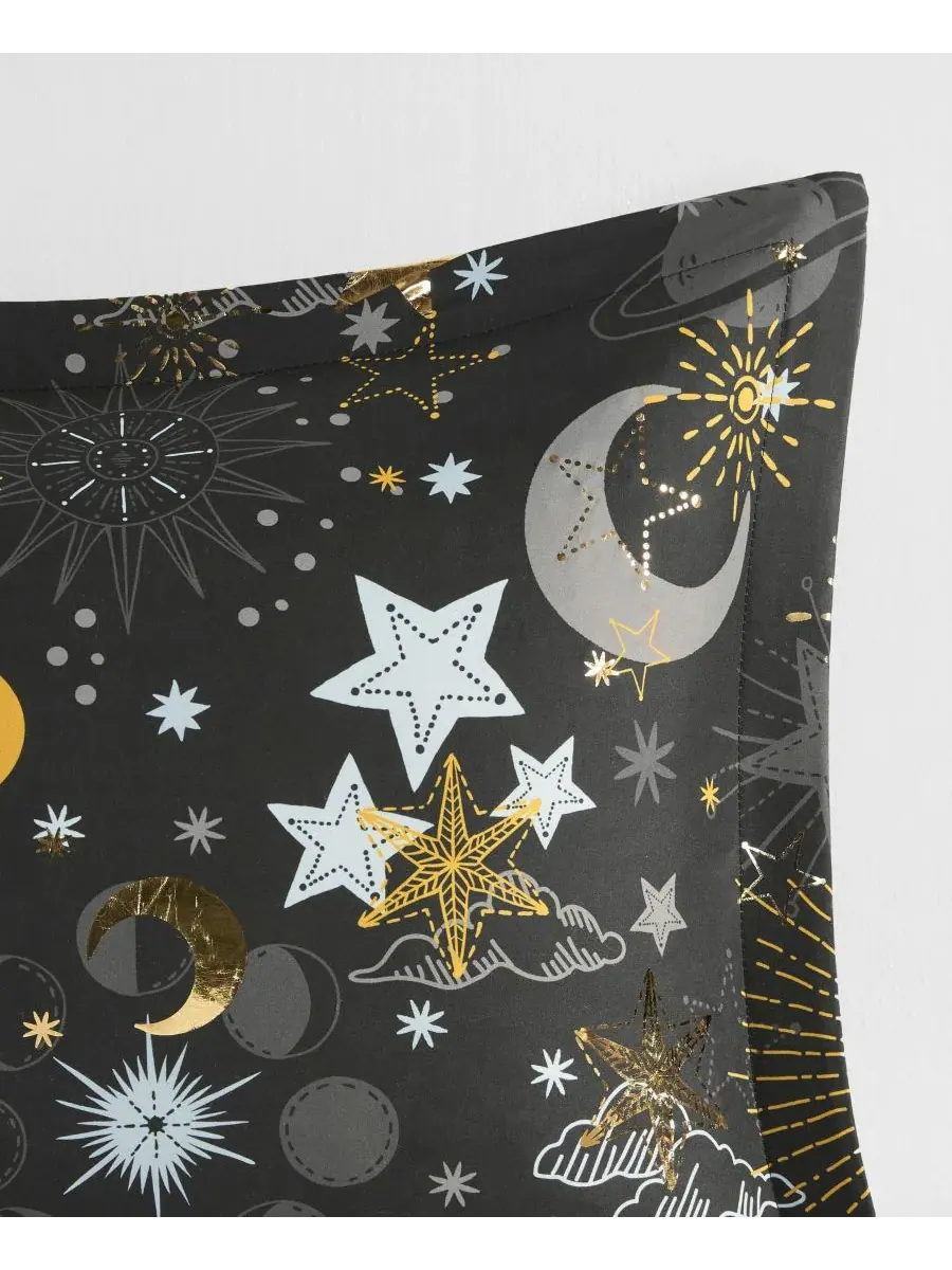 Комплект постельного белья Intelligent Design Celia Starry Sky Metallic из 3 предметов, размер Twin — изображение 10 из 10