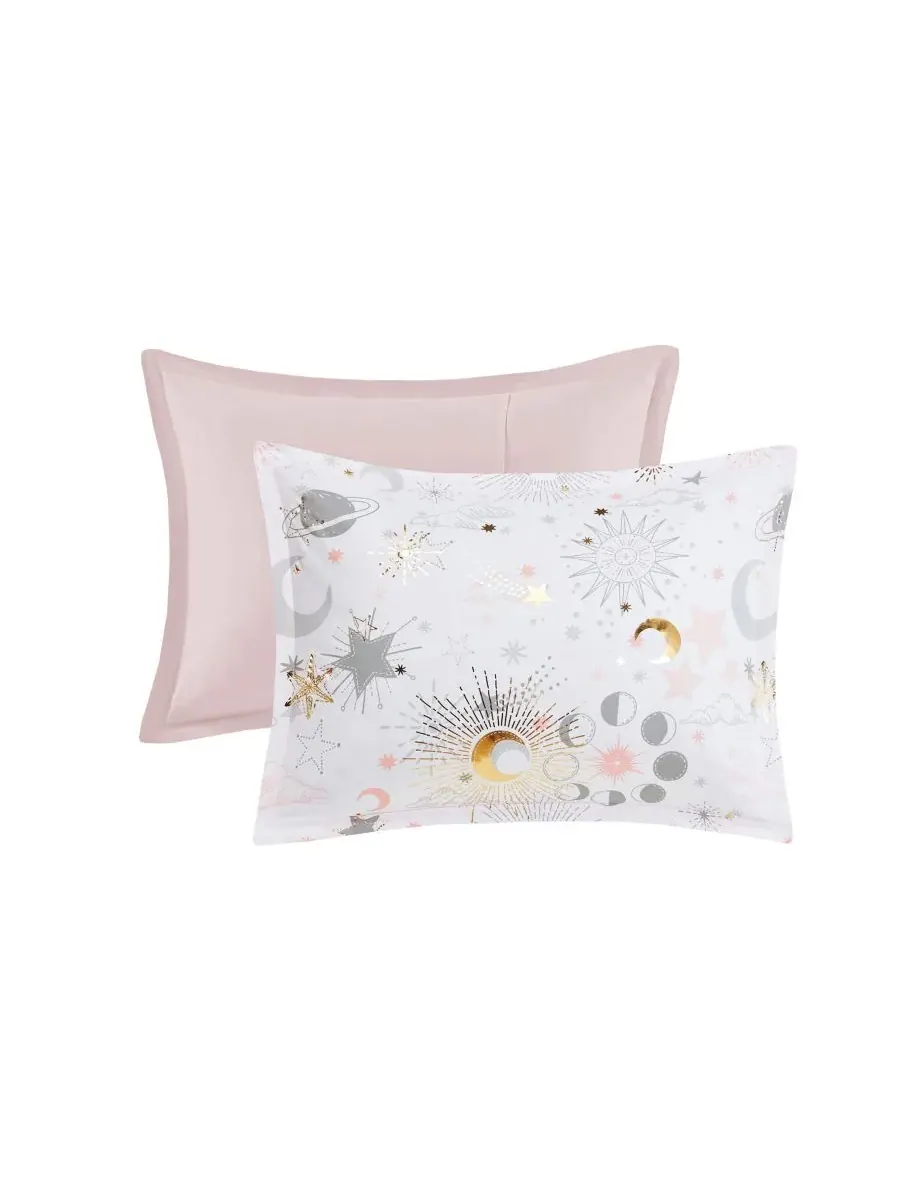 Комплект постельного белья Intelligent Design Celia Starry Sky Metallic из 3 предметов, размер Twin — изображение 2 из 10