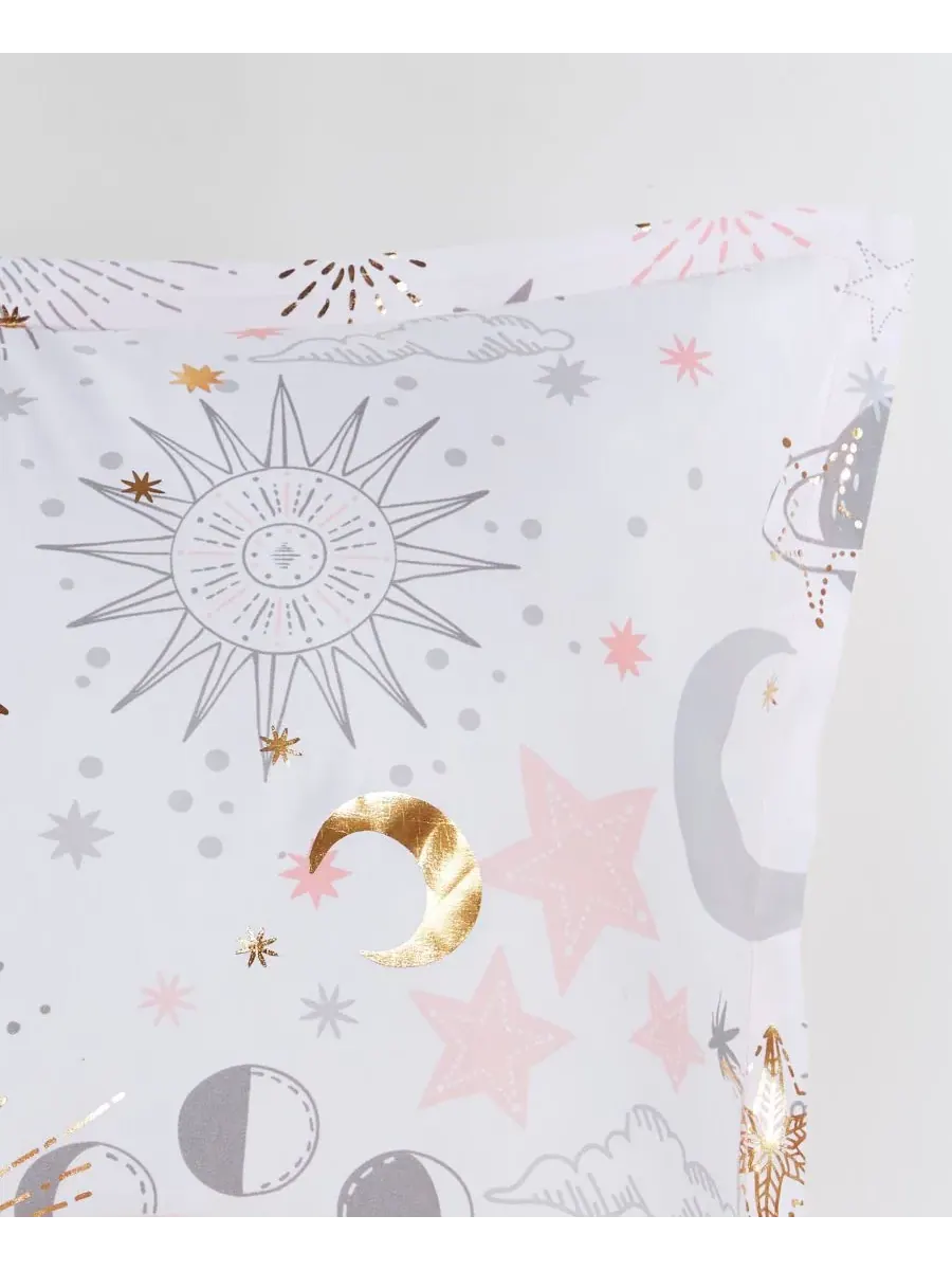 Комплект постельного белья Intelligent Design Celia Starry Sky Metallic из 3 предметов, размер Twin — изображение 8 из 10