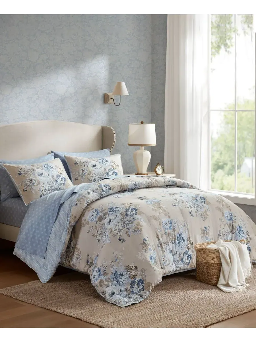 Комплект постельного белья Heather Vintage Floral, 5 предметов, размер Twin XL Madison Park — изображение 3 из 10