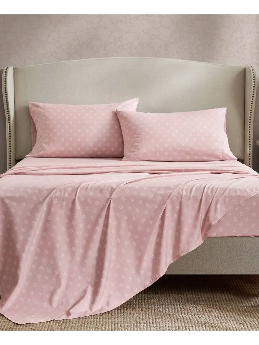 Комплект постельного белья Heather Vintage Floral, 5 предметов, размер Twin XL Madison Park — изображение 10 из 10, розовый