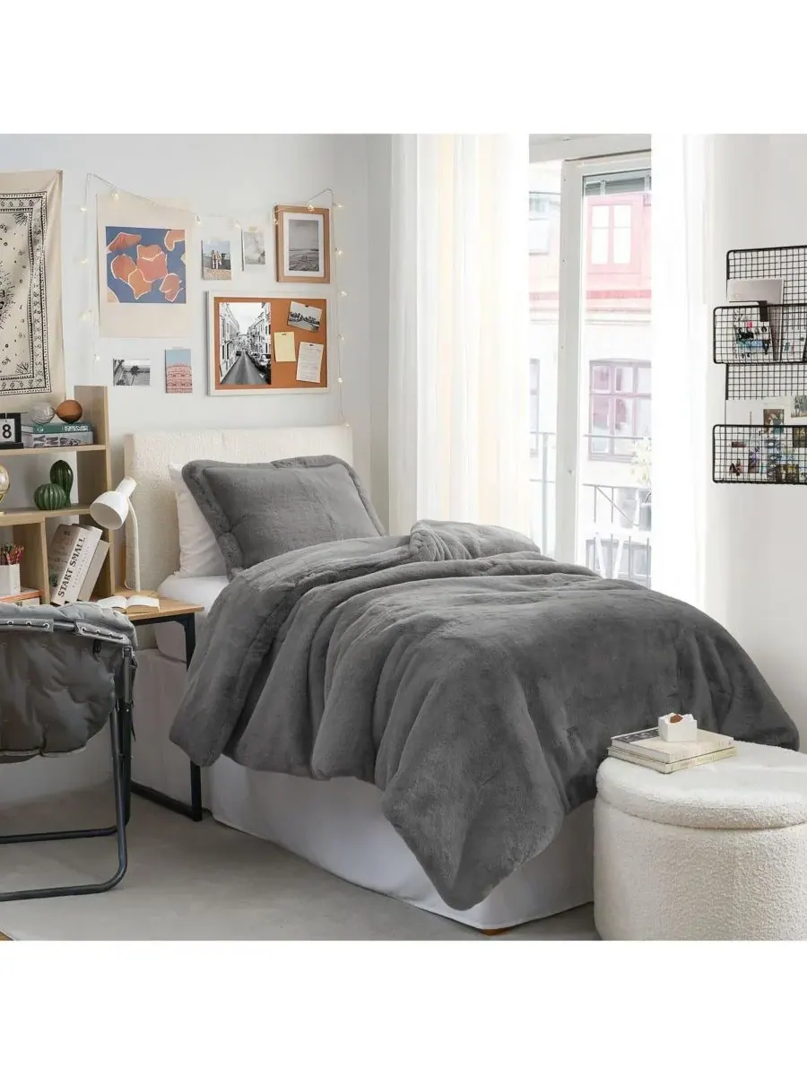 Комплект постельного белья Chunky Bunny Double the Thick - Coma Inducer Oversized Comfort Set — серый