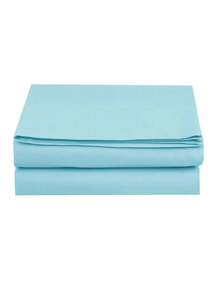 Простыня плоская California King из микрофибры Elegant Comfort — синий