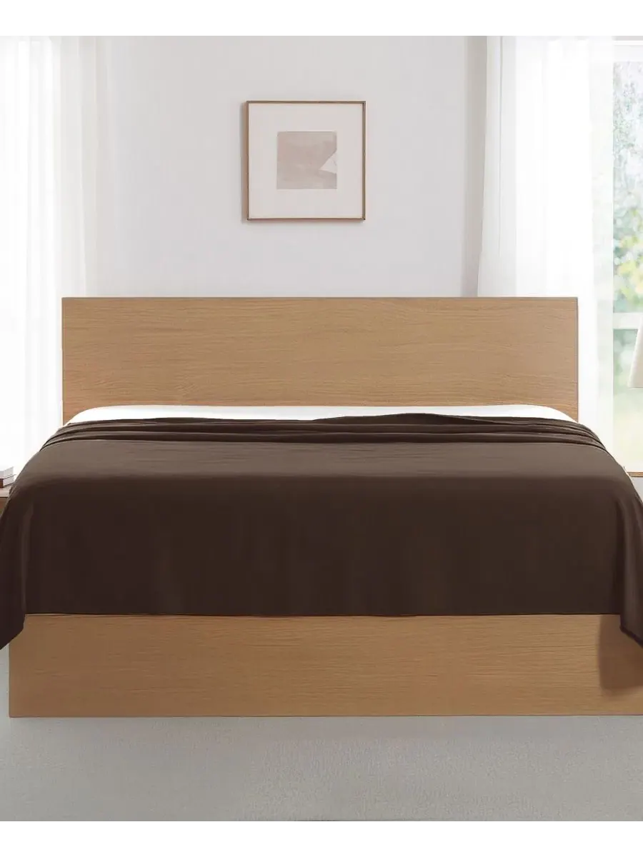 Комплект простыней из 2 шт., 168x244 см, Vilano Premium Ultra Soft Southshore Fine Linens — изображение 2 из 5, коричневый