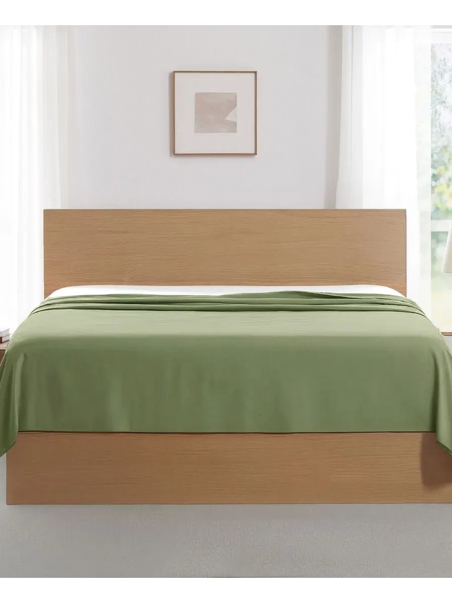 Набор из 2 простыней Vilano Premium Ultra Soft, Twin Southshore Fine Linens — изображение 2 из 5, зеленый