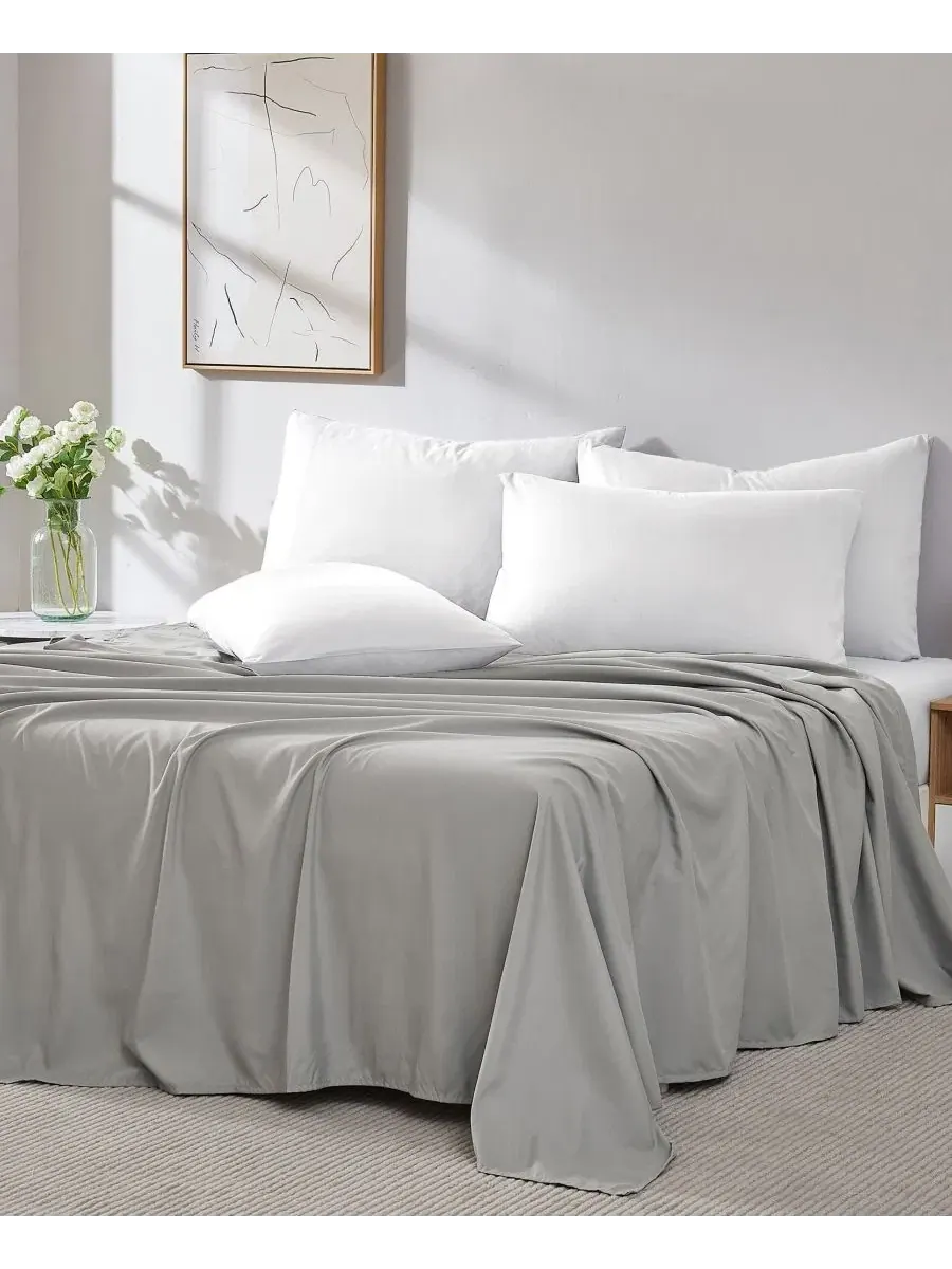 Комплект простыней 2 шт. Twin Southshore Fine Linens — изображение 3 из 5, серый