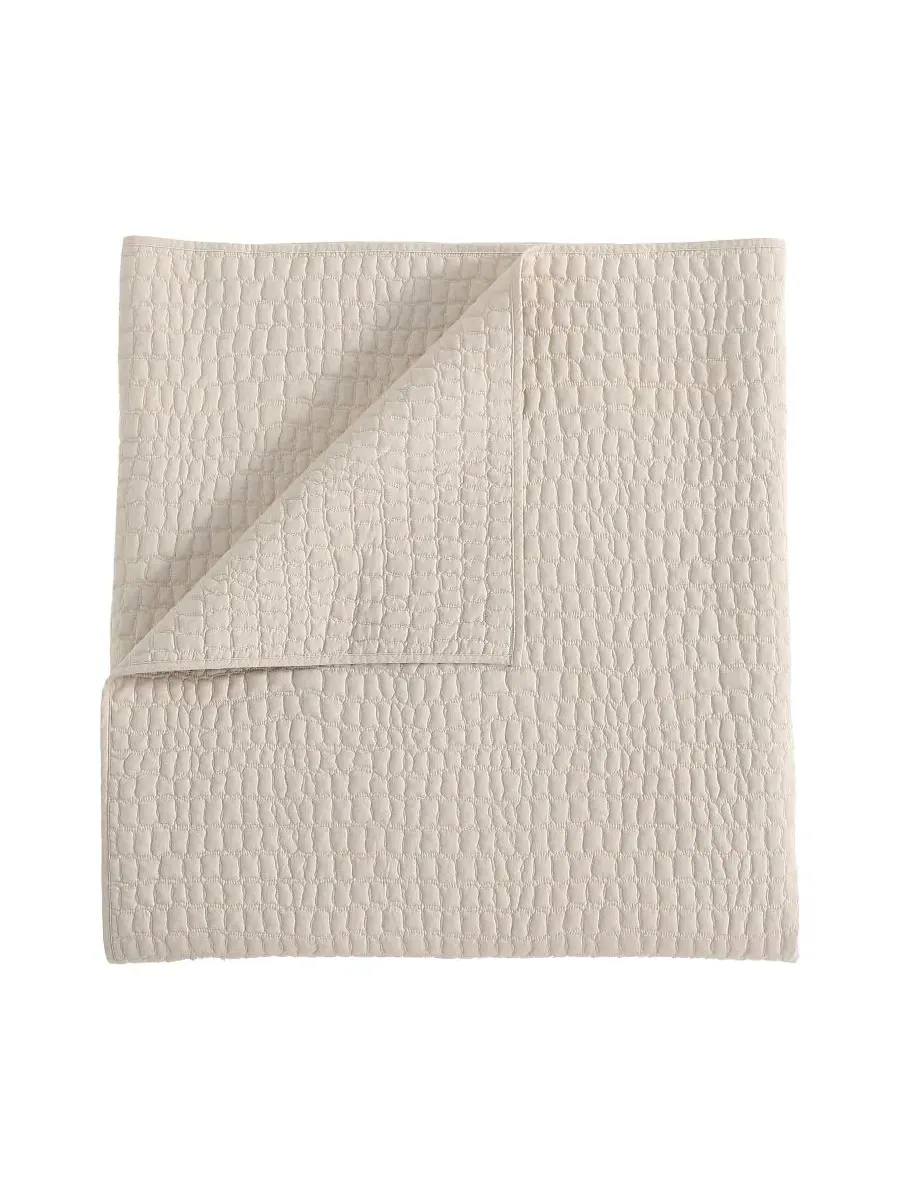 Стеганый комплект для кровати Croc Scale Cotton, 3 предмета, Full/Queen Lacoste Home — изображение 6 из 7, серый