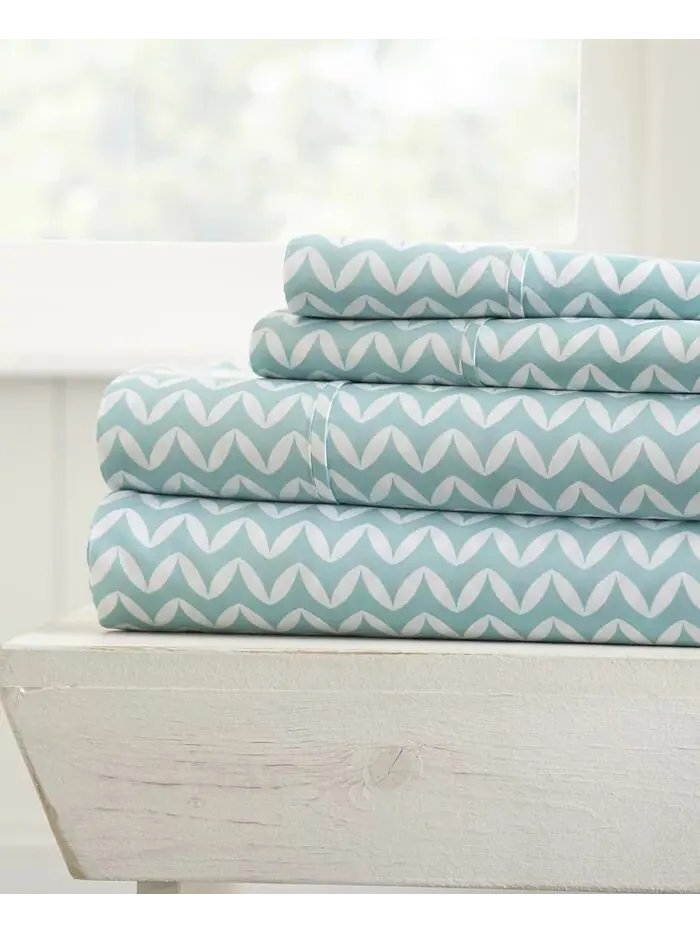 Комплект простыней с ультрамягким узором премиум-класса Farmhouse Chic от Home Collection ienjoy — изображение 1 из 10
