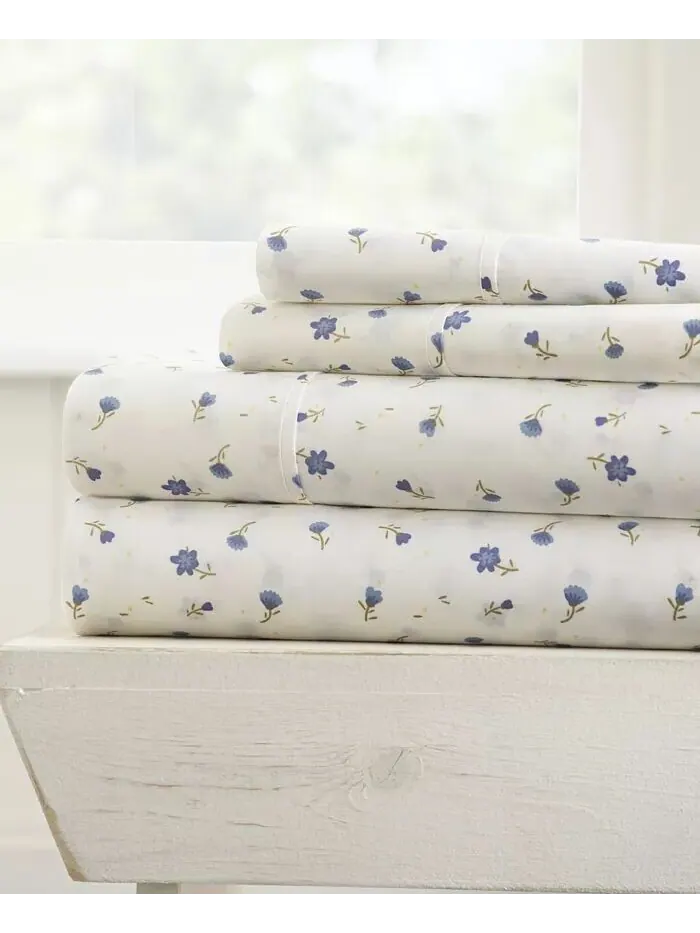 Комплект простыней с ультрамягким узором премиум-класса Farmhouse Chic от Home Collection ienjoy — изображение 1 из 1