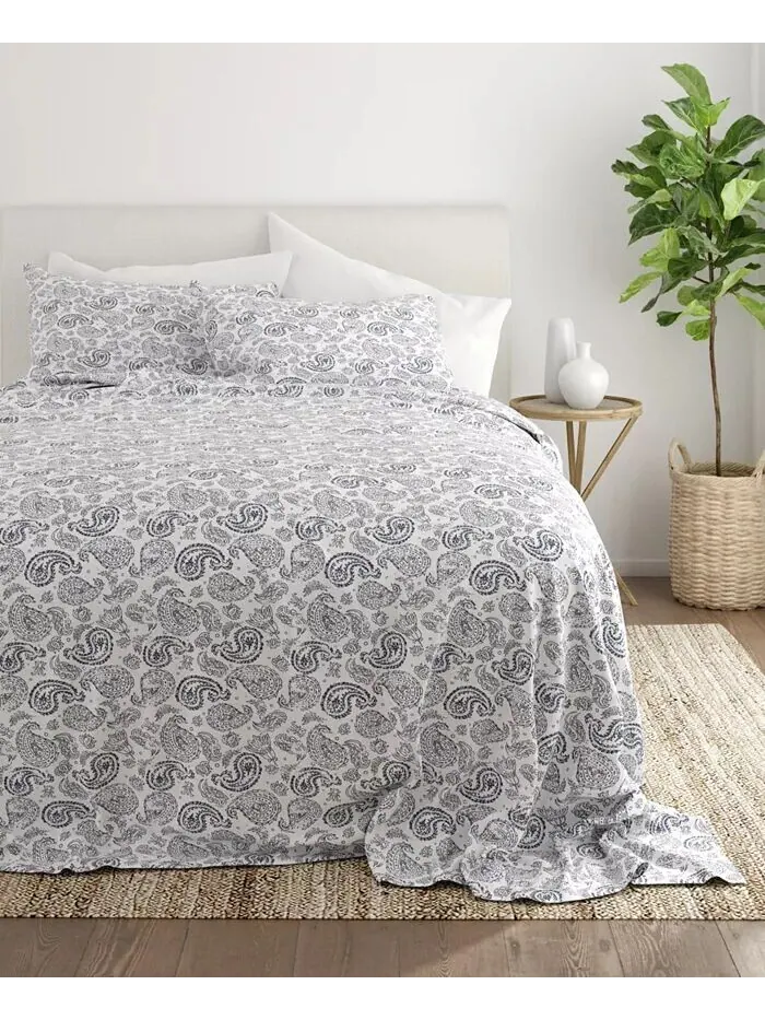 Комплект простыней с ультрамягким узором премиум-класса Farmhouse Chic от Home Collection ienjoy — изображение 4 из 9